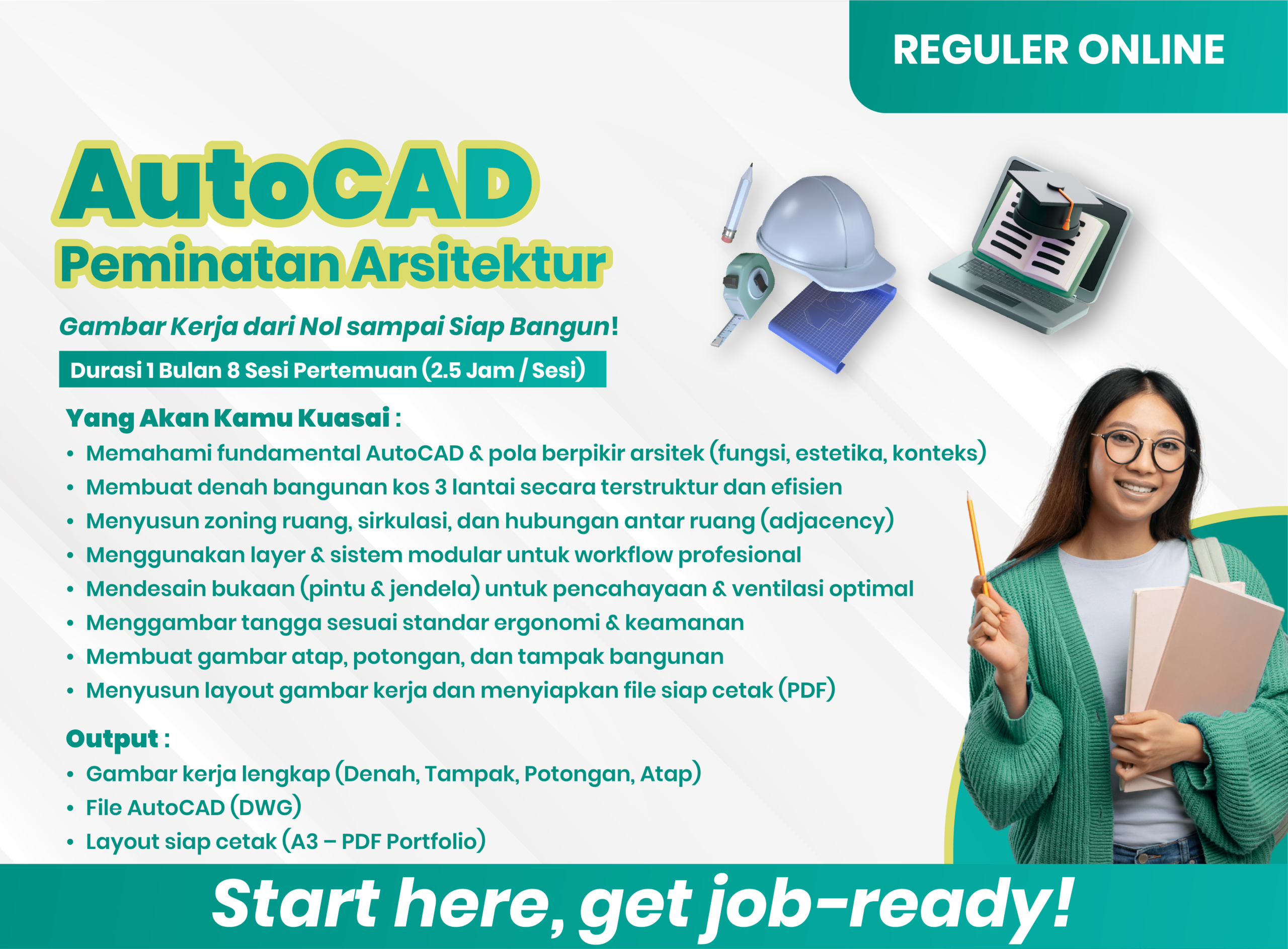 Reguler Online: AutoCAD Arsitektur