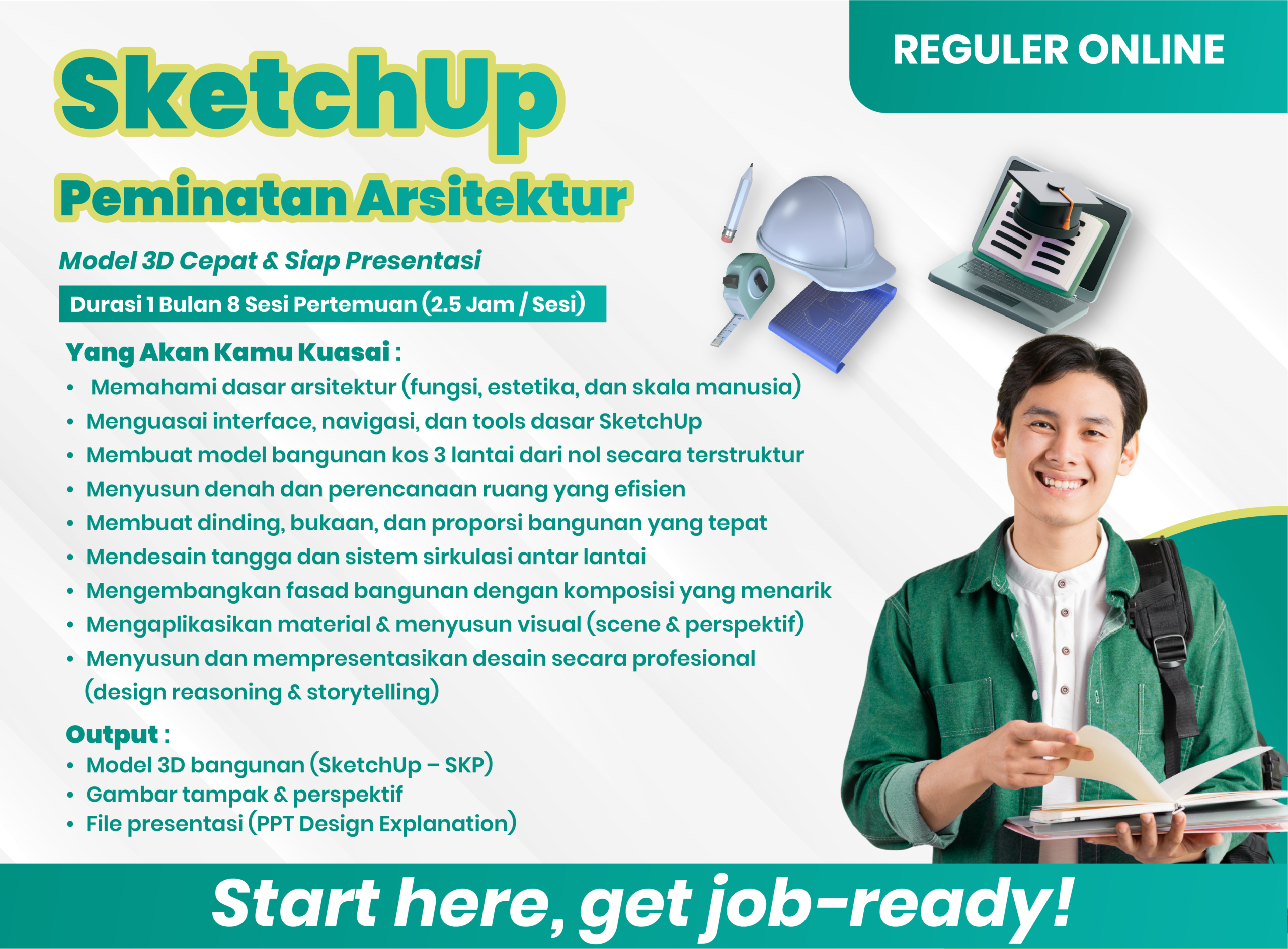 Reguler Online: SketchUp Arsitektur