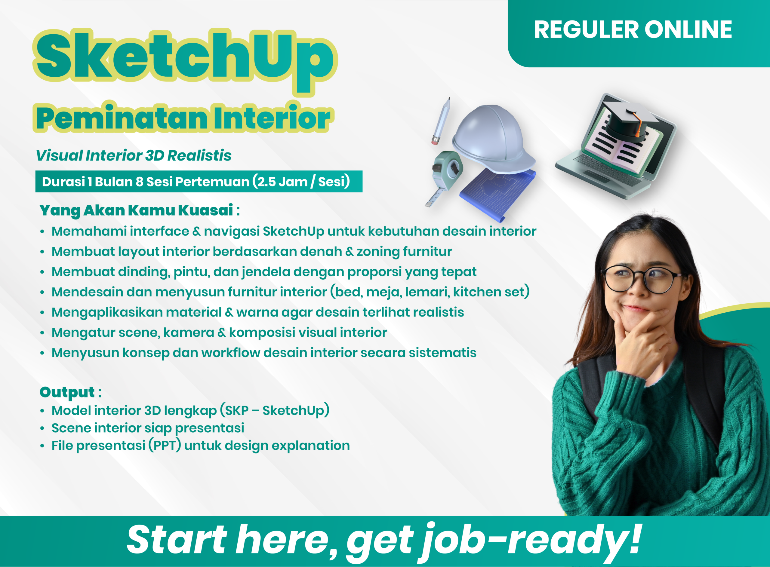 Reguler Online: SketchUp Interior